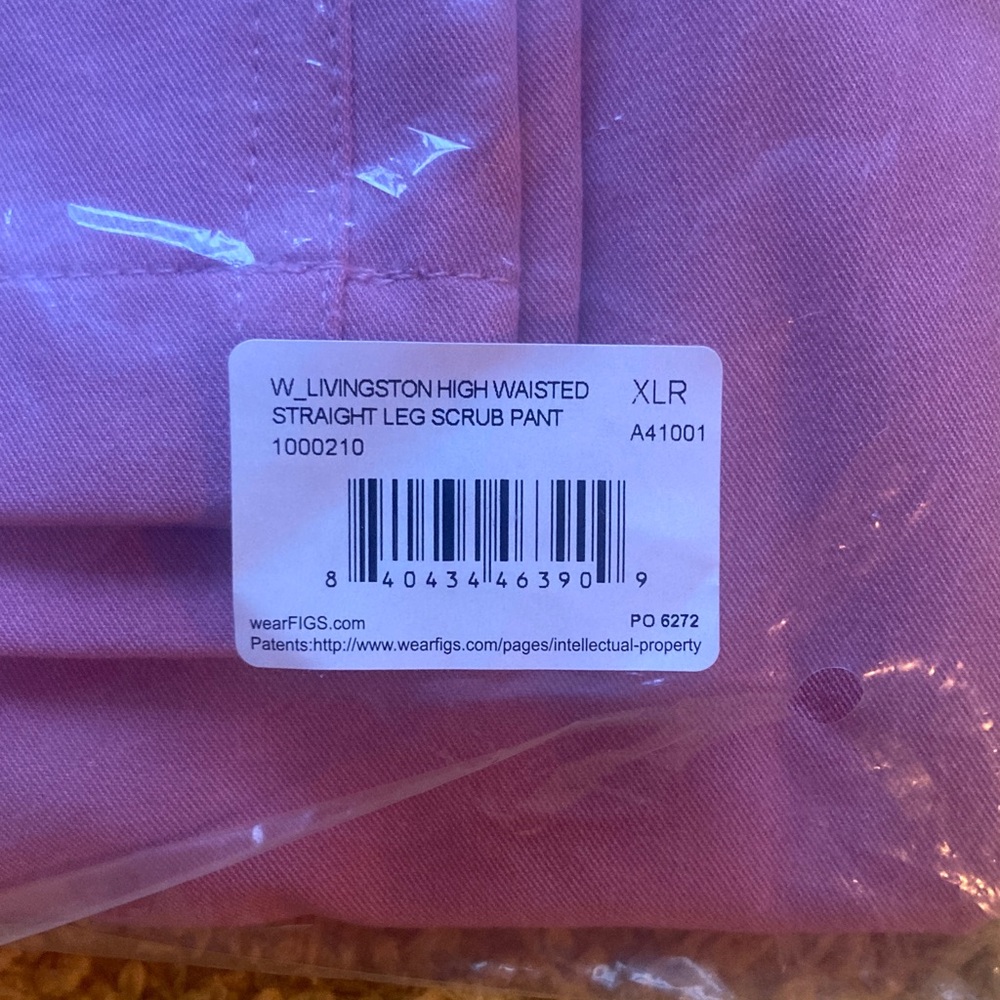 •Figs• Livingston Pink Mauve Scrub Pants - Picture 4 of 4